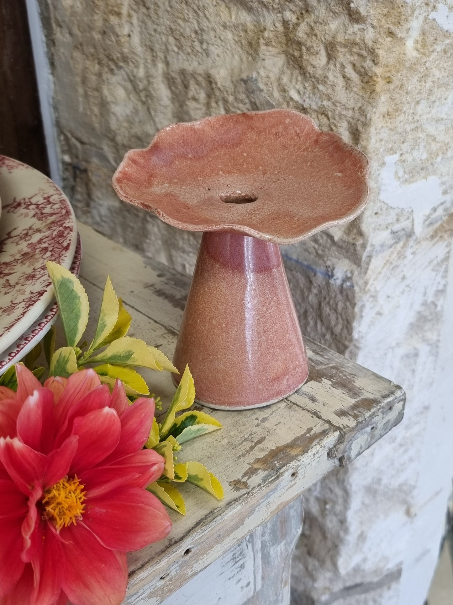 PETIT Vase fleur rose